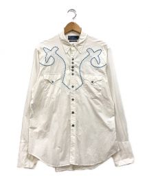 POLO RALPH LAUREN（ポロ・ラルフローレン）の古着「CANYON WESTERN SHIRT」｜ホワイト