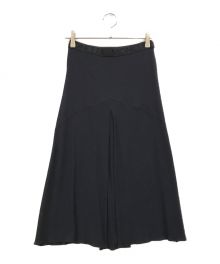 MONCLER（モンクレール）の古着「Inverted-pleat A-line Skirt」｜ネイビー