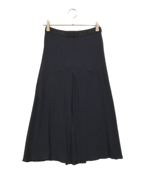 MONCLER（モンクレール）MONCLER (モンクレール) Inverted-pleat A-line Skirt ネイビー サイズ:40の古着・服飾アイテム