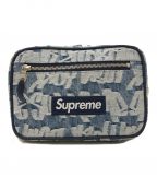 SUPREMEシュプリーム）の古着「Fat Tip Jacquard Denim Waist Bag」｜インディゴ