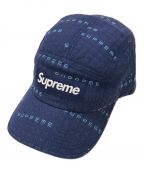 SUPREMEシュプリーム）の古着「Stitch Jacquard Camp Cap」｜ブルー