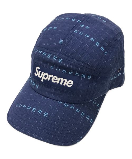 SUPREME（シュプリーム）SUPREME (シュプリーム) Stitch Jacquard Camp Cap ブルーの古着・服飾アイテム