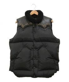 RockyMountainFeatherBed×htc（ロッキーマウンテンフェザーベッド×エイチティーシー）の古着「CHRISTY VEST スタッズダウンベスト」｜ブラック