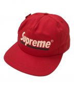 SUPREMEシュプリーム）の古着「Underline 6-Panel キャップ」｜レッド