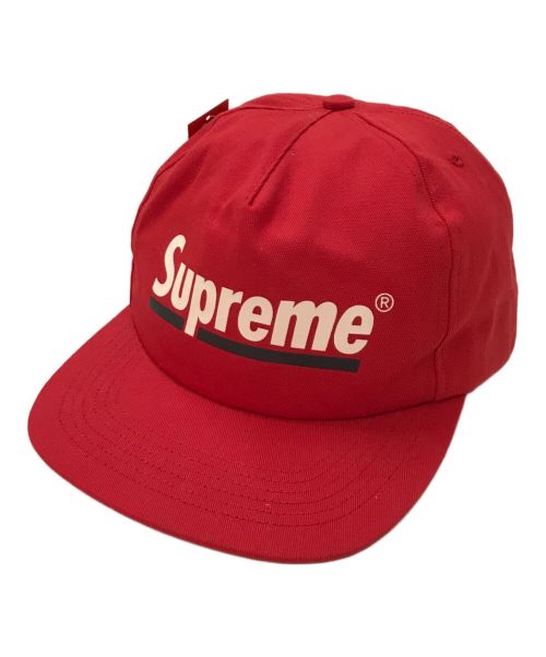 SUPREME（シュプリーム）SUPREME (シュプリーム) Underline 6-Panel キャップ レッドの古着・服飾アイテム