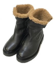 HUGO BOSS（ヒューゴ ボス）の古着「Leather Boots with Lambskin Lining」｜ブラック