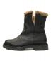 HUGO BOSS (ヒューゴ ボス) Leather Boots with Lambskin Lining ブラック サイズ:36：7000円