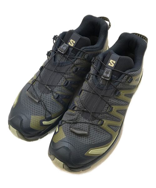 SALOMON（サロモン）SALOMON (サロモン) XA PRO 3D V9 トレイルランニングシューズ ネイビー×グリーン サイズ:27㎝の古着・服飾アイテム