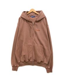 BoTT（ボット）の古着「Pigment Dyed Zip Hoodie」｜ブラウン