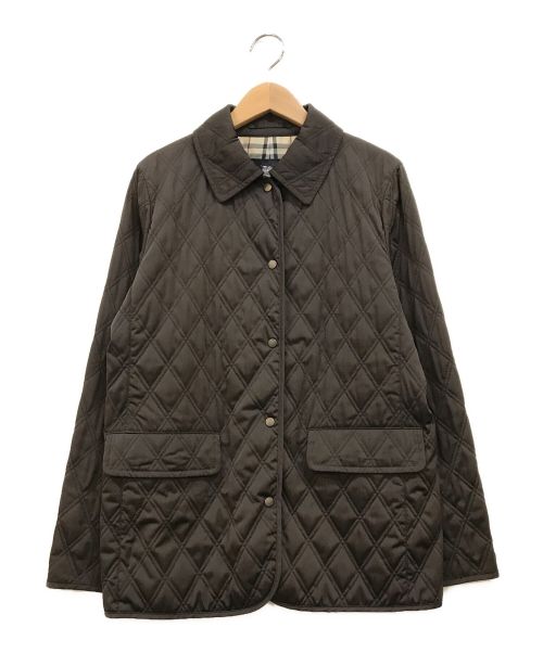 BURBERRY LONDON（バーバリーロンドン）BURBERRY LONDON (バーバリーロンドン) 裏ノバチェックキルティングジャケット ブラウン サイズ:9の古着・服飾アイテム