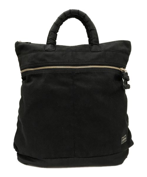 PORTER（ポーター）PORTER (ポーター) WEAVE 2WAY HELMETBAG ブラックの古着・服飾アイテム