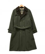 Barbourバブアー）の古着「2LAYER TRENCH COAT」｜グリーン