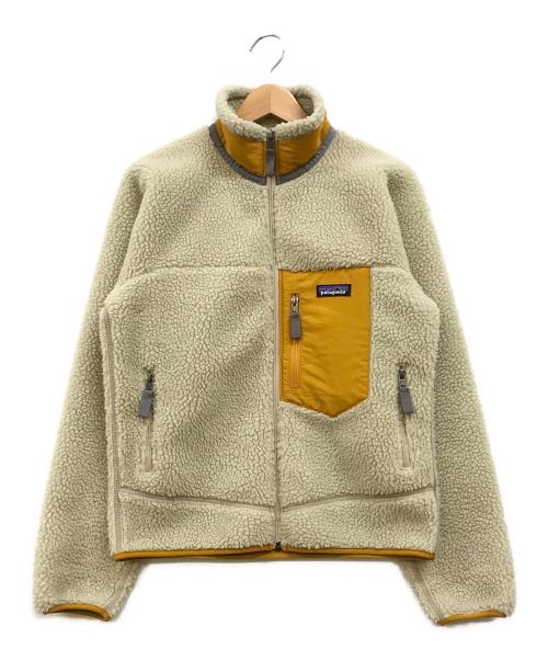 Patagonia（パタゴニア）Patagonia (パタゴニア) クラシックレトロXジャケット ベージュ×イエロー サイズ:XSの古着・服飾アイテム