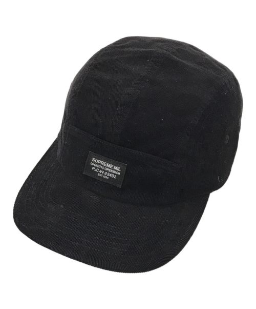 SUPREME（シュプリーム）SUPREME (シュプリーム) Corduroy Pocket Camp Cap ブラックの古着・服飾アイテム