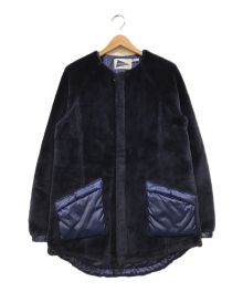 nonnative×Pilgrim Surf+Supply（ノンネイティブ×ピルグリム サーフサプライ）の古着「SOLDIER LONG CARDIGAN ACRYL HIGH PILE」｜ネイビー