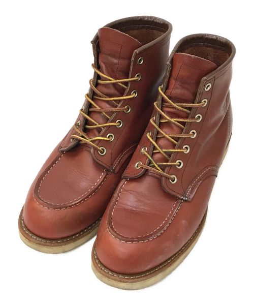 RED WING（レッドウィング）RED WING (レッドウィング) 6インチクラシックモックトゥブーツ ブラウン サイズ:9 1/2D(27.5cm)の古着・服飾アイテム