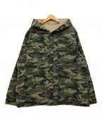 KITHキス）の古着「Reversible Hooded Ginza」｜カーキ×ベージュ