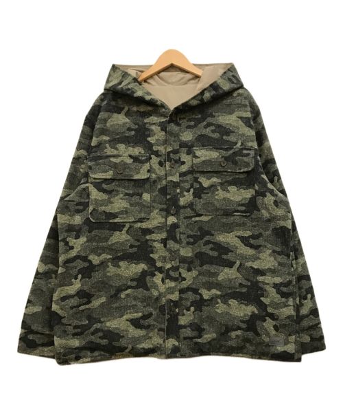 KITH（キス）KITH (キス) Reversible Hooded Ginza カーキ×ベージュ サイズ:XLの古着・服飾アイテム