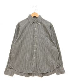 SAMMLER  SHIRT MAKERS×The Three Robbers（ザムラーシャツメーカーズ×スリーラバーズ）の古着「ギンガムチェックシャツ」｜ホワイト×ブラック