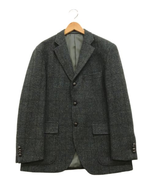 TEIJIN（テイジン）TEIJIN (テイジン) Harris Tweed (ハリスツイード) ツイード3Bジャケット グリーン サイズ:48の古着・服飾アイテム