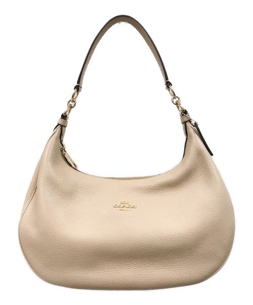 COACH（コーチ）COACH (コーチ) Harley East/west Hobo ハーレー 2WAYホーボーバッグ ベージュの古着・服飾アイテム