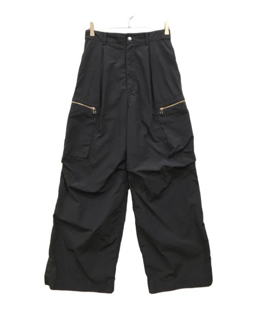 INSCRIRE（アンスクリア）INSCRIRE (アンスクリア) Rain Cargo Pants ブラック サイズ:36の古着・服飾アイテム