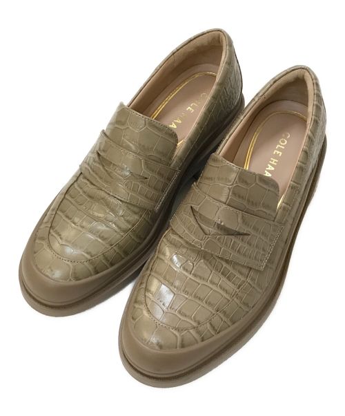 COLE HAAN（コールハーン）COLE HAAN (コールハーン) ウェスタリー スリッポン ローファー ベージュ サイズ:6 1/2の古着・服飾アイテム