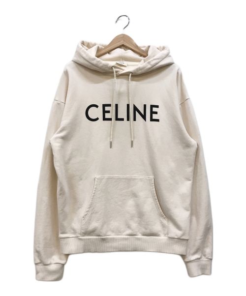 CELINE（セリーヌ）CELINE (セリーヌ) ルーズフーディ ベージュ サイズ:Mの古着・服飾アイテム