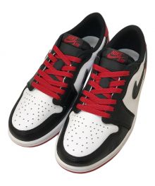 NIKE（ナイキ）の古着「Air Jordan 1 Retro Low OG "Black Toe"」｜ホワイト×レッド