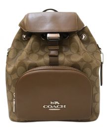 COACH（コーチ）の古着「シグネチャーキャンバス ペース バックパック」｜ベージュ