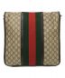 GUCCI (グッチ) シェリーラインショルダーバッグ ブラウン×ベージュ：45000円