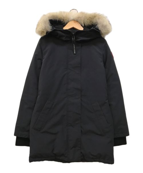 CANADA GOOSE（カナダグース）CANADA GOOSE (カナダグース) VICTORIA PARKA ダウンコート ブラック サイズ:XSの古着・服飾アイテム