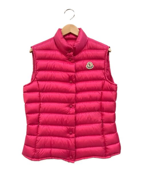 MONCLER（モンクレール）MONCLER (モンクレール) LIANE GILET ダウンベスト ピンク サイズ:1の古着・服飾アイテム