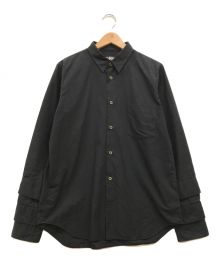 BLACK COMME des GARCONS（ブラック コムデギャルソン）の古着「三連ギミック袖ロシャツ」｜ブラック