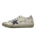 GOLDEN GOOSE (ゴールデングース) エイジング加工スニーカーSUPER STAR ホワイト×シルバー サイズ:37：9000円