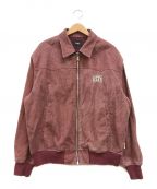 HUFハフ）の古着「COLLAR ZIP JACKET」｜ワインレッド