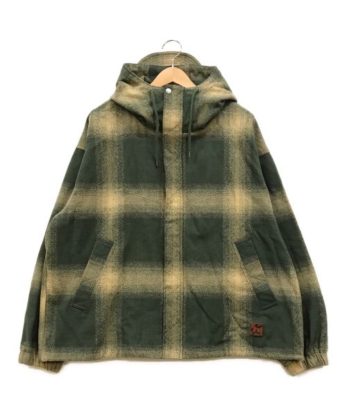 HUF（ハフ）HUF (ハフ) STAR HOODIE SHACKET グリーン サイズ:Lの古着・服飾アイテム