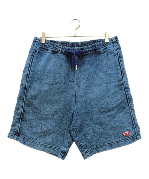 DIESEL（ディーゼル）DIESEL (ディーゼル) Fs Track Denim デニムハーフパンツ ブルー サイズ:Mの古着・服飾アイテム