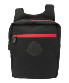 MONCLER（モンクレール）の古着「PASCAL BOLSA ショルダーバッグ」｜ブラック×レッド