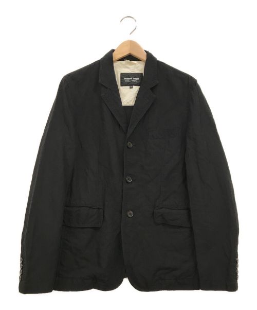 COMME des GARCONS HOMME DEUX（コムデギャルソン オム ドゥ）COMME des GARCONS HOMME DEUX (コムデギャルソン オム ドゥ) ウールリネン3Bジャケット ブラック サイズ:XSの古着・服飾アイテム