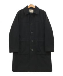 MHL（エムエイチエル）の古着「BASIC MELTON COAT メルトンコート」｜ブラック