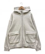 BEAMS Tビームスティー）の古着「Full Zip Hoodie ジップパーカー」｜グレー