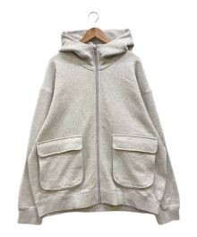 BEAMS T（ビームスティー）の古着「Full Zip Hoodie ジップパーカー」｜グレー