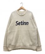 SETINNセットイン）の古着「Jacquard Knit ニット」｜アイボリー