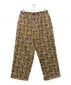 BEAMS×FARAH×TOO HOT Limitedビームス×ファーラー×トゥーホットリミテッド）の古着「総柄 PANTS」｜ブラウン×レッド