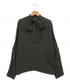 Plageプラージュ）の古着「SILK RAYON BOW」｜グリーン