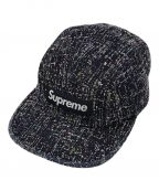 SUPREMEシュプリーム）の古着「Denim Boucle Camp Cap キャップ」｜ネイビー