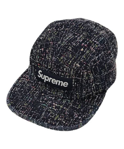 SUPREME（シュプリーム）SUPREME (シュプリーム) Denim Boucle Camp Cap キャップ ネイビーの古着・服飾アイテム