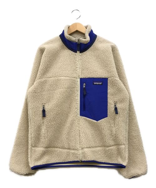 Patagonia（パタゴニア）Patagonia (パタゴニア) レトロXボアジャケット ベージュ×ブルー サイズ:Mの古着・服飾アイテム