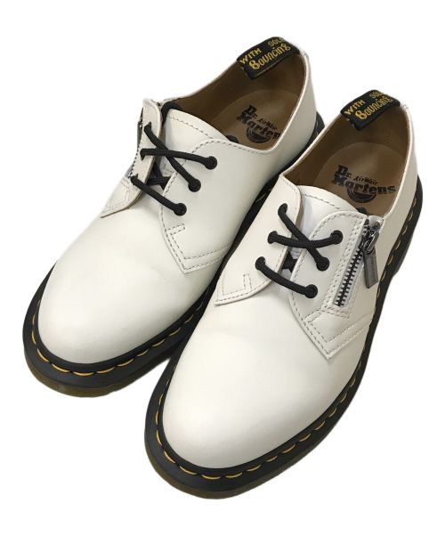 Dr.Martens（ドクターマーチン）Dr.Martens (ドクターマーチン) BEAMS (ビームス) W／ZIP 3ホール シューズ ホワイト サイズ:UK6の古着・服飾アイテム